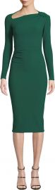 Chiara Boni La Petite RobeHena Asymmetric-Neck Bodycon Dress at Neiman Marcus